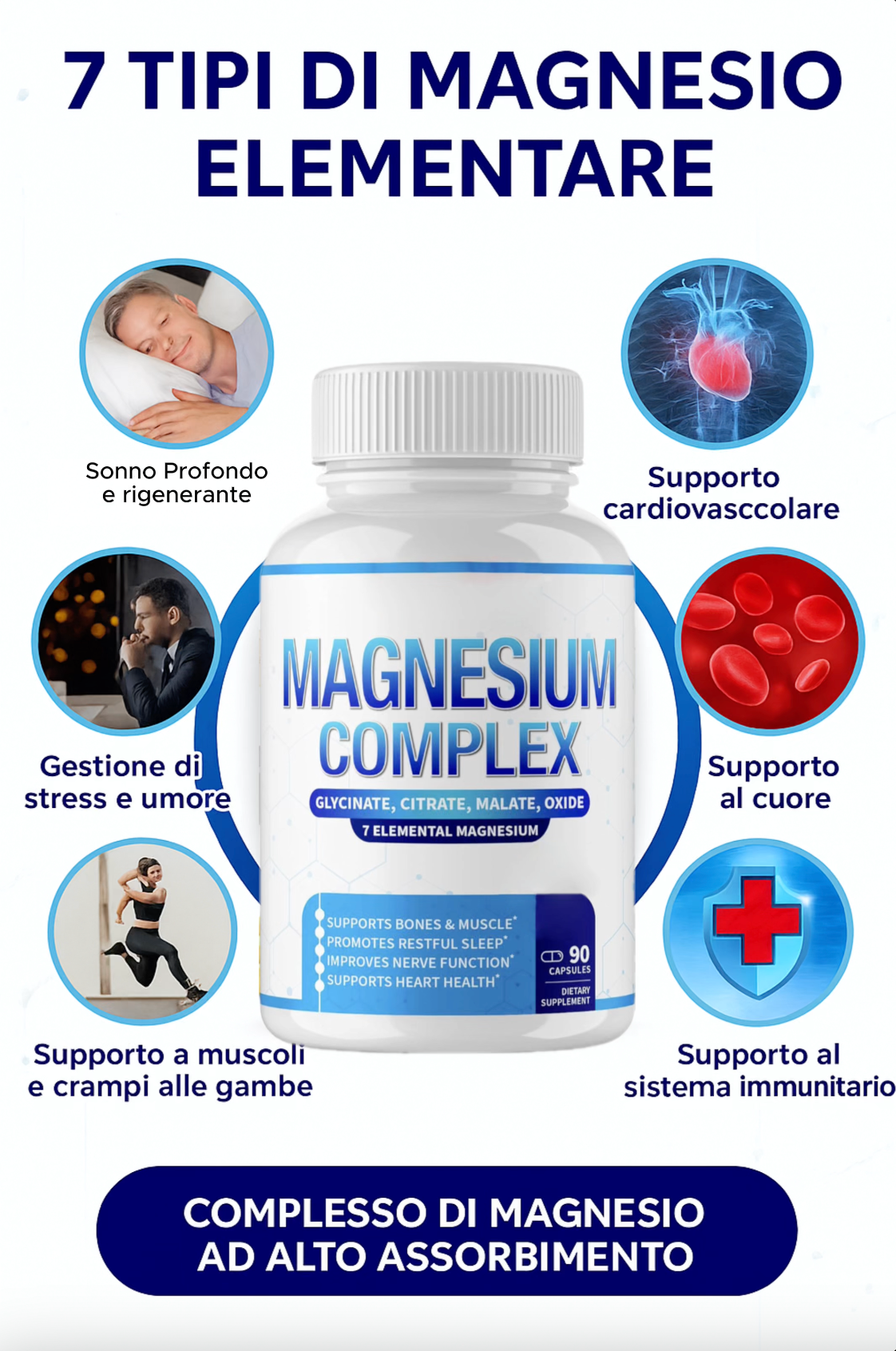 Complesso di magnesio 7 in 1