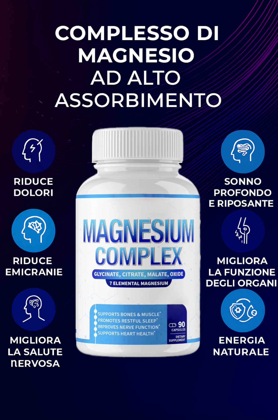 Complesso di magnesio 7 in 1